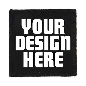 Black Sew On Patch 8.5cm x 8.5cm